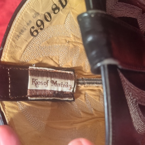 Rios of Mercedes Dark Leather Western Boots - Picture 7 of 9